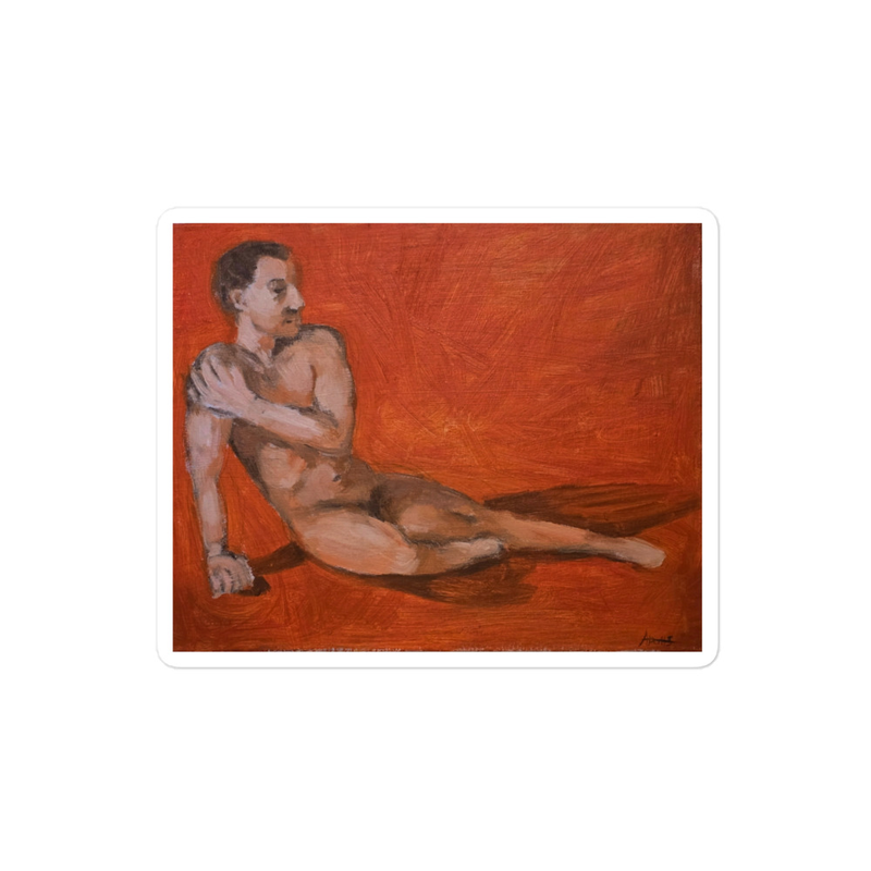 "figure study #1" sticker