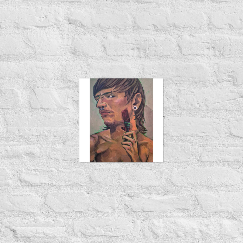 "Shaving" Print