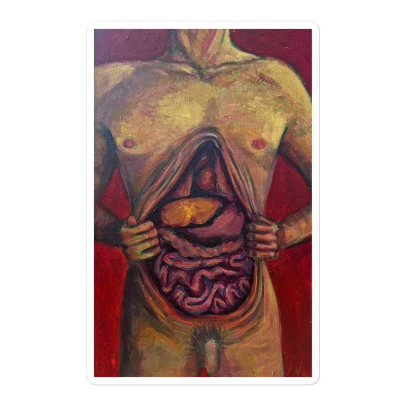 "Take a look at my guts" Sticker