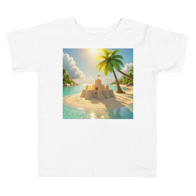 Island Sand Castle Toddler Short Sleeve Tee