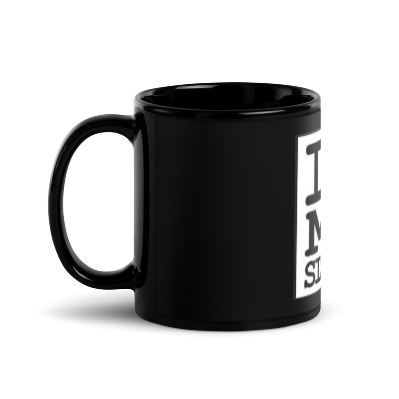 I Love my Sister Black Glossy Mug
