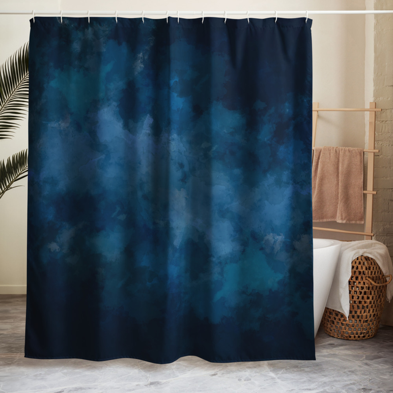 Cloudy Blue Shower curtain