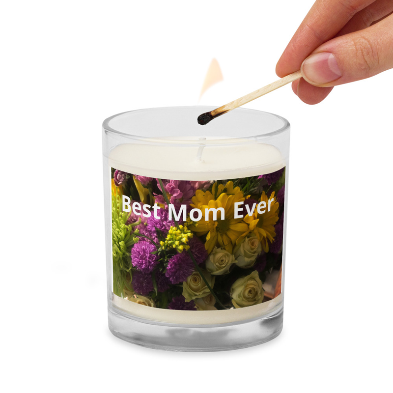 Best Mom Ever Glass jar soy wax candle