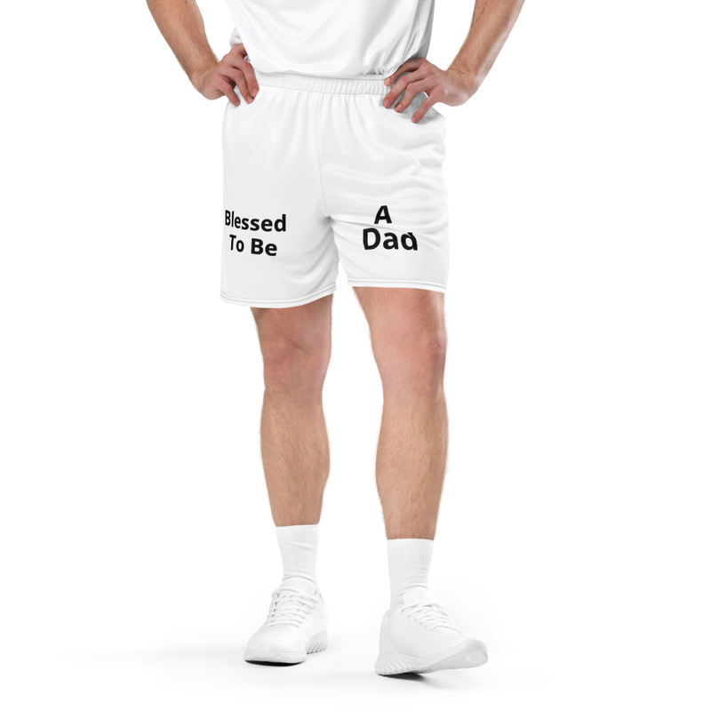 Blessed to be a Dad Unisex mesh shorts