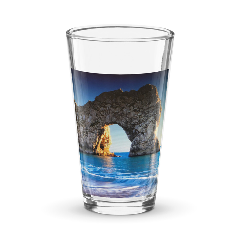 Blue Waters Shaker pint glass