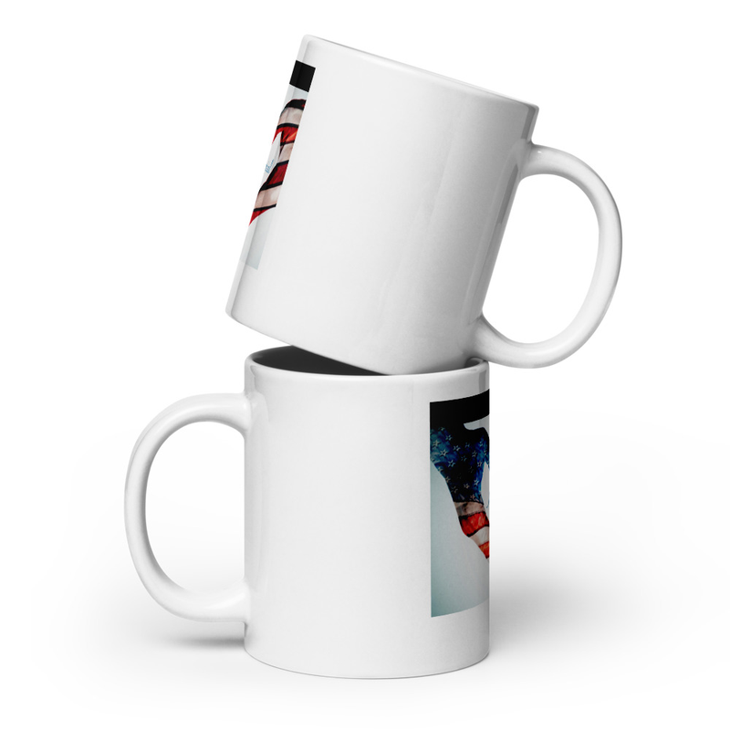 Memorial Day White glossy mug