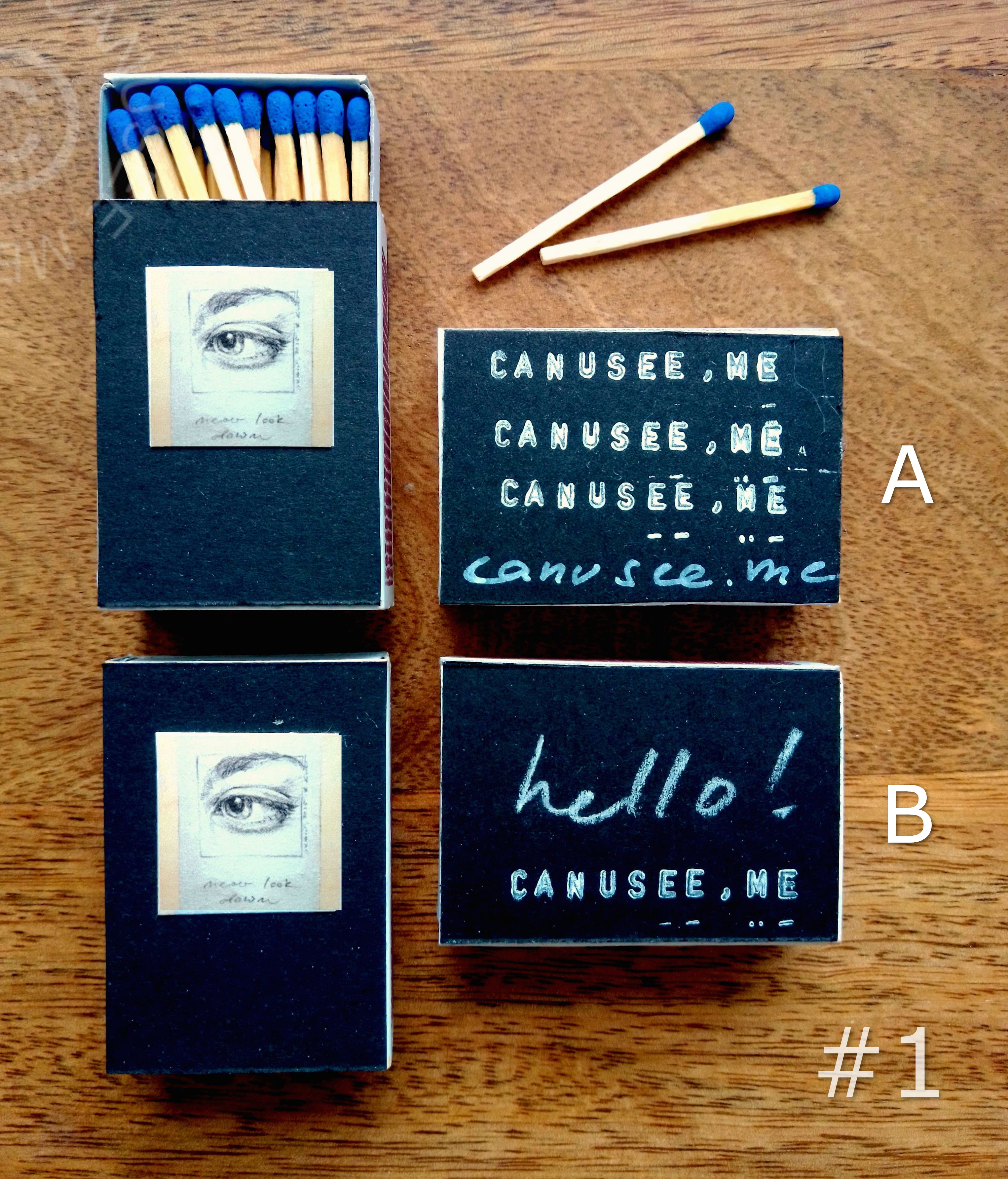 Matchboxes BLACK | art on fire