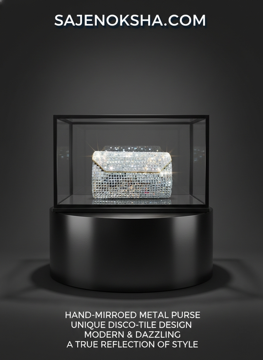 Hand-Mirrored Metal Purse