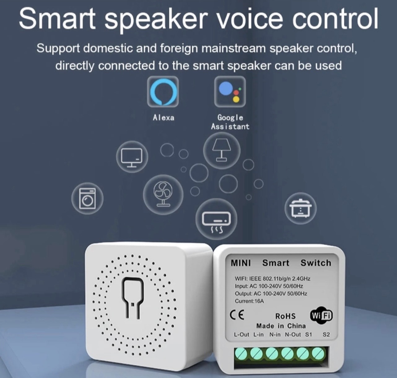 4-Channel Smart WiFi Switch Module 5A 
