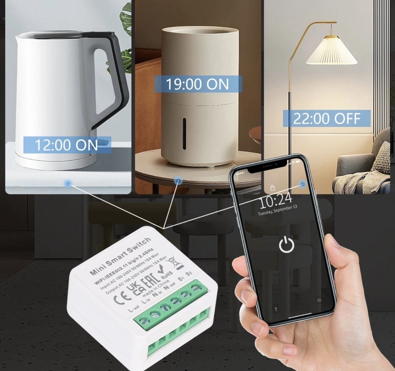 1-Channel Smart Switch Module 16A Heavy Duty 3500W 