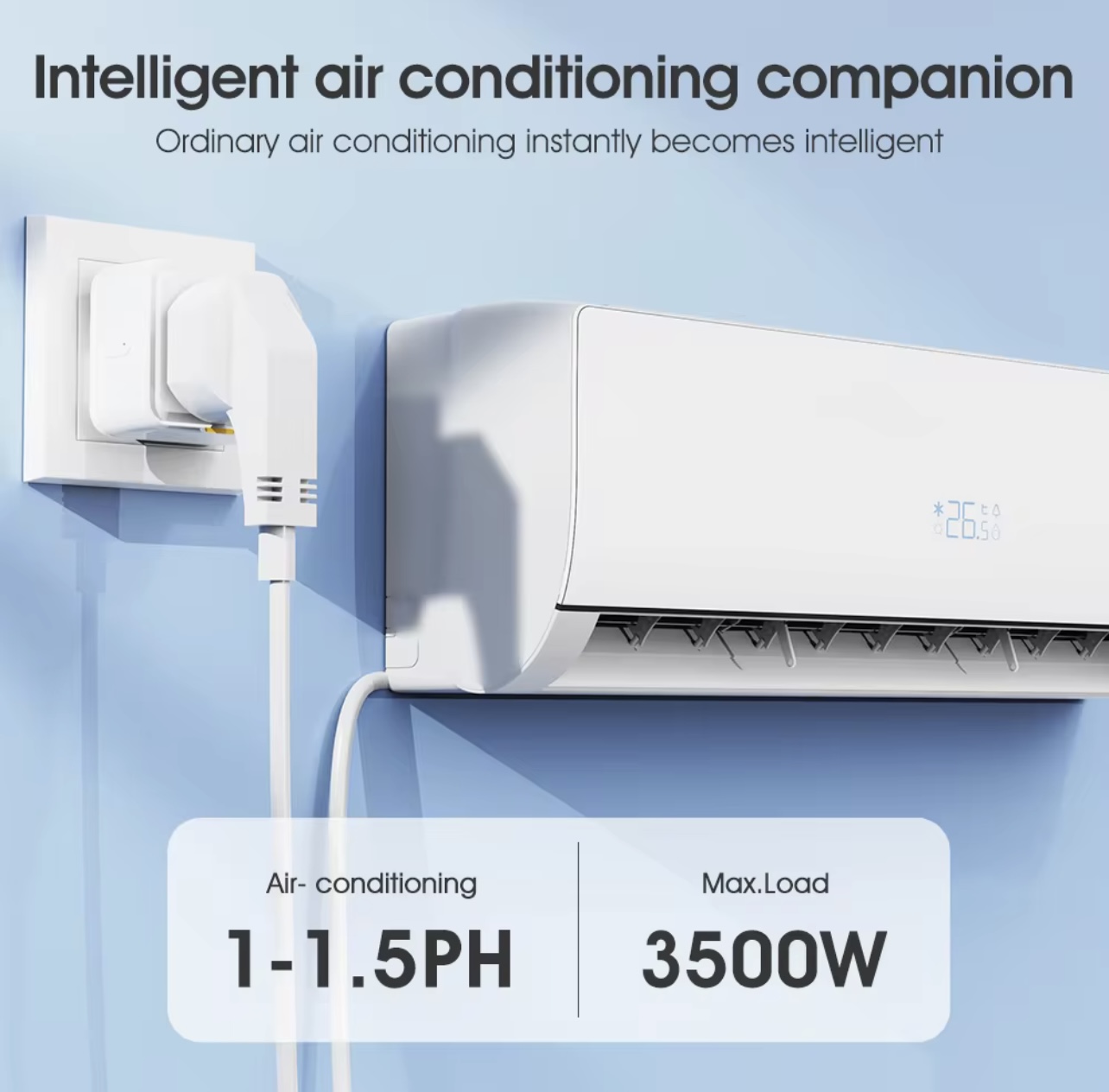 High-Performance 16A Smart WiFi Plug with Alexa & Google Assistant – Energy Monitoring & 3500W Support