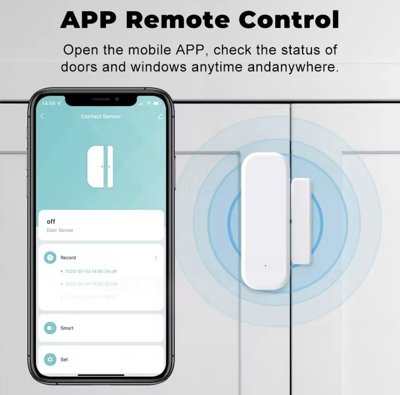 Smart Door & Window Sensor WiFi Tuya Security Alarm