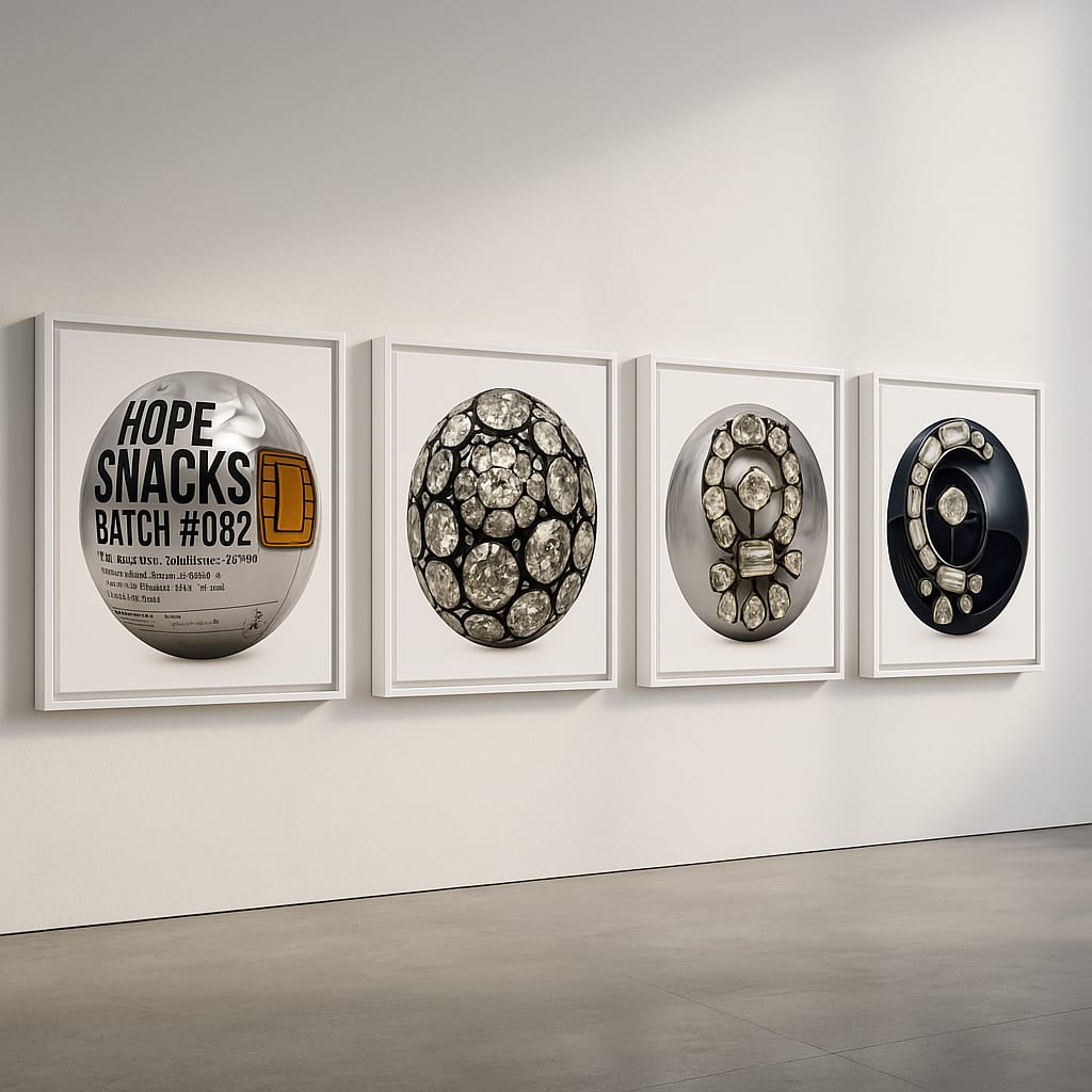 Modern Interior Design: Framed Art Print Collection: Hope Snacks. Diamonds of Epaulette