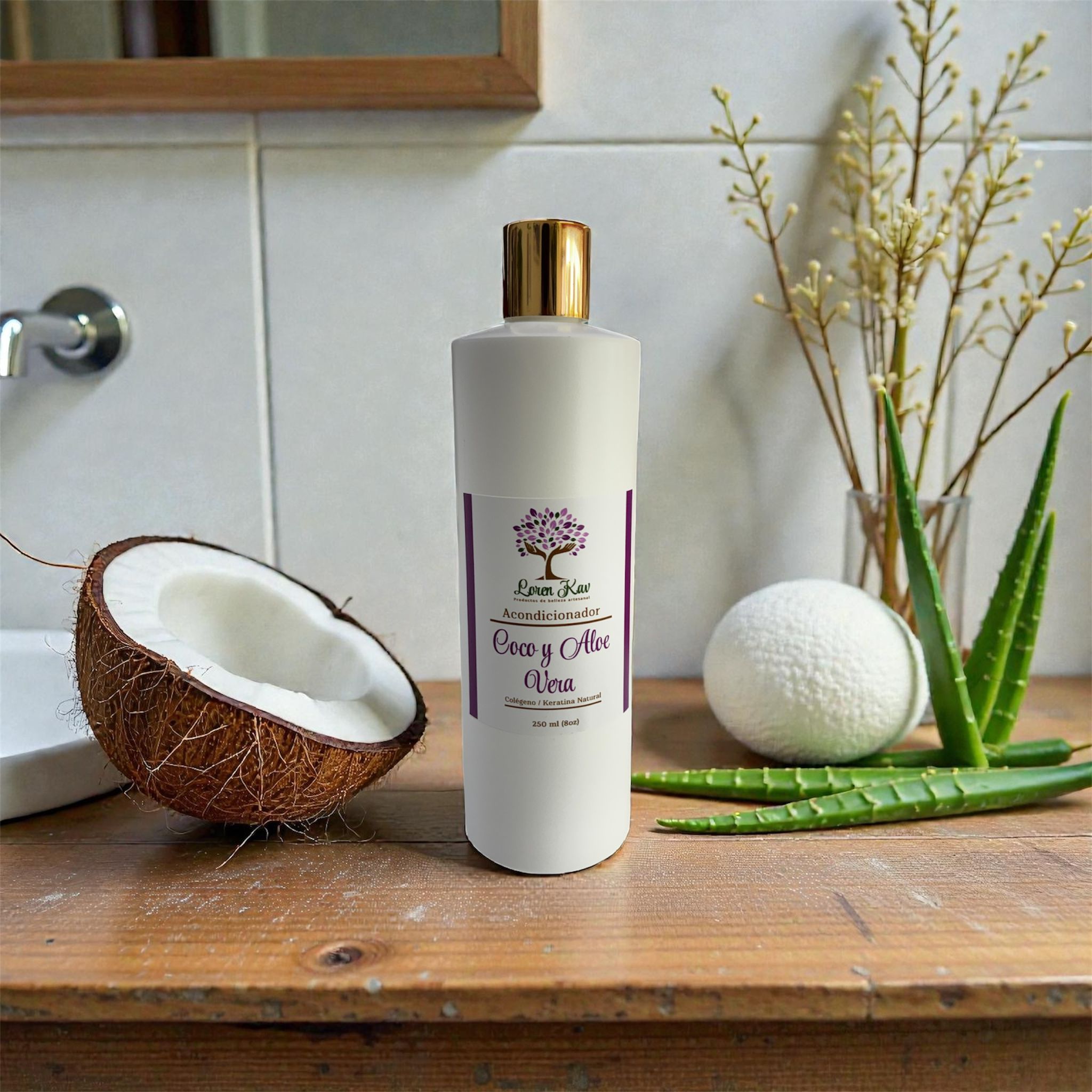 acondicionador orgánico coco y aloe vera