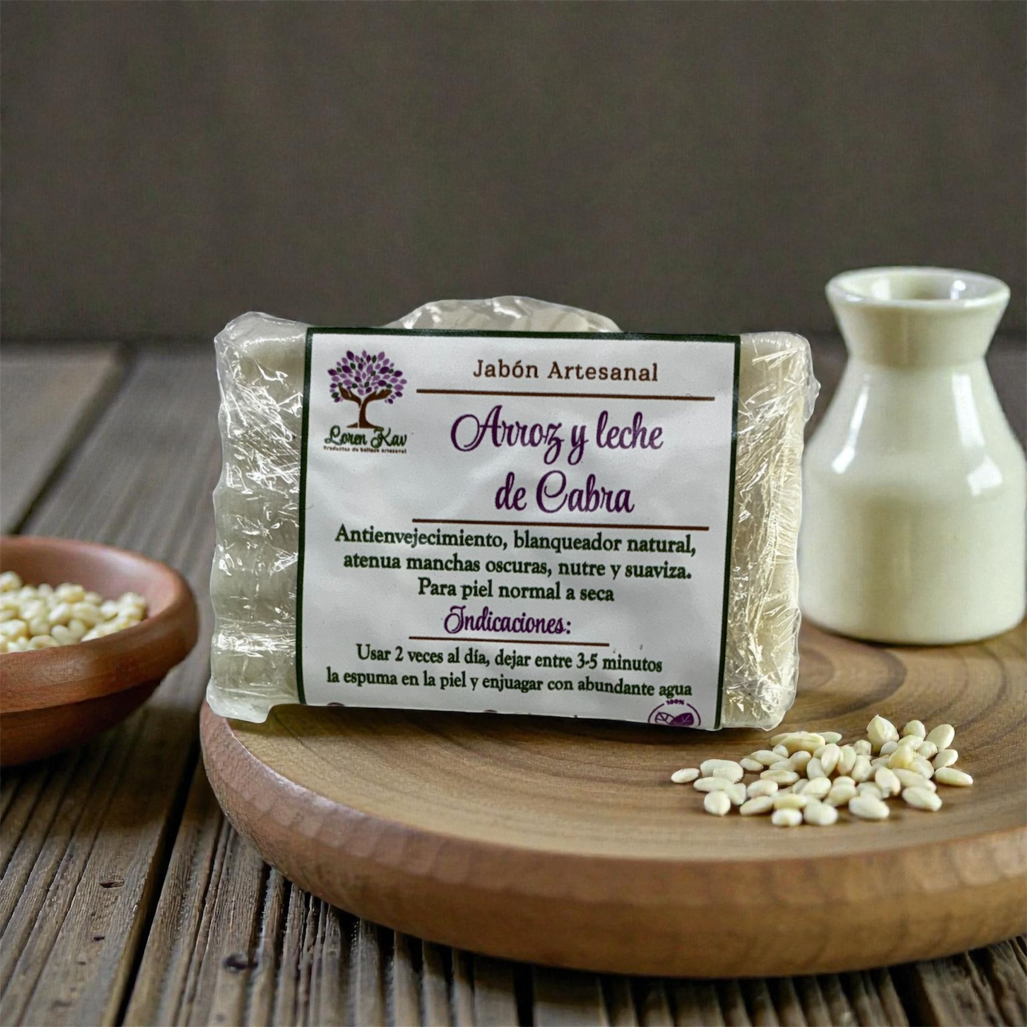 Jabón de Arroz con Leche de Cabra