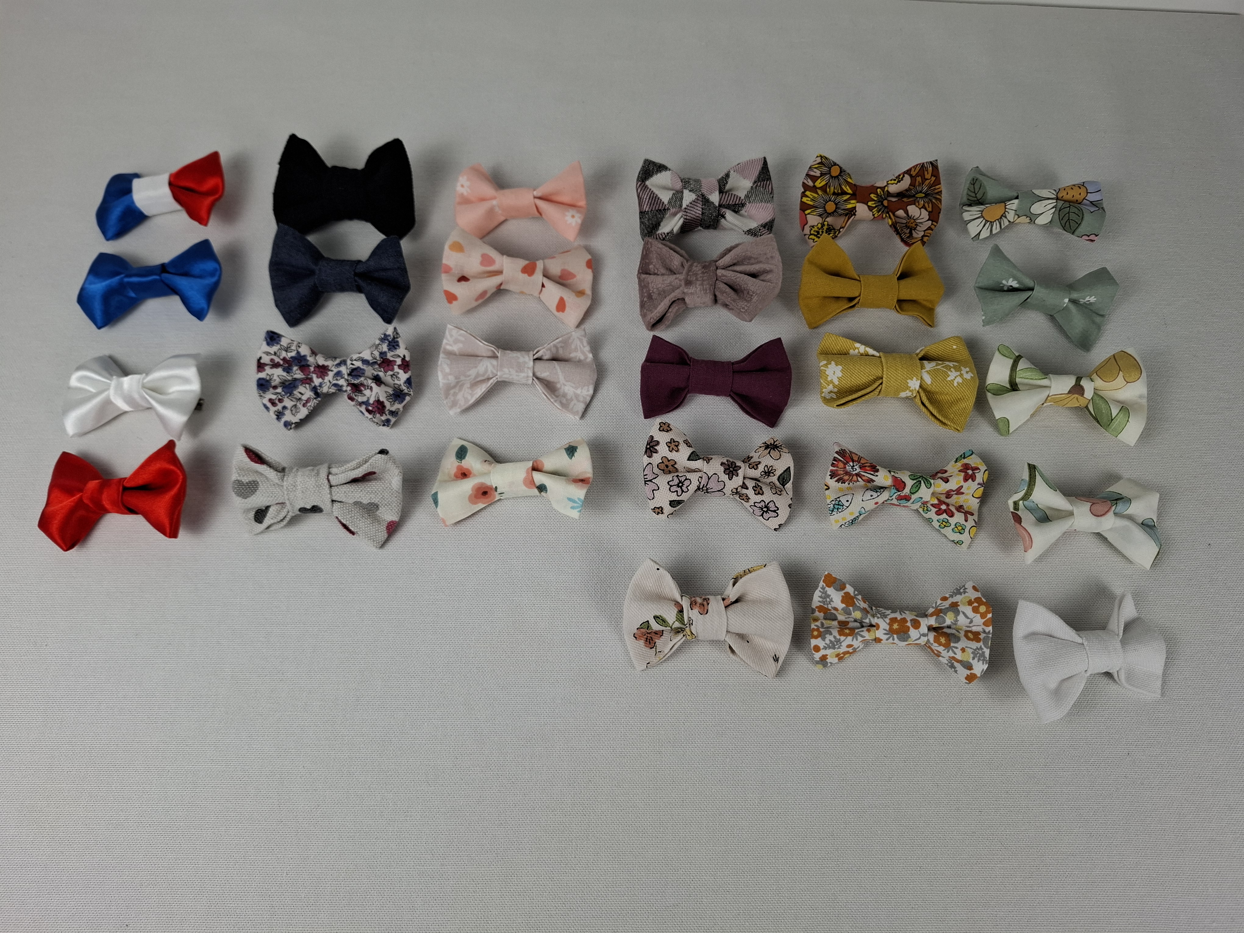 Barrettes Noeud en Tissu