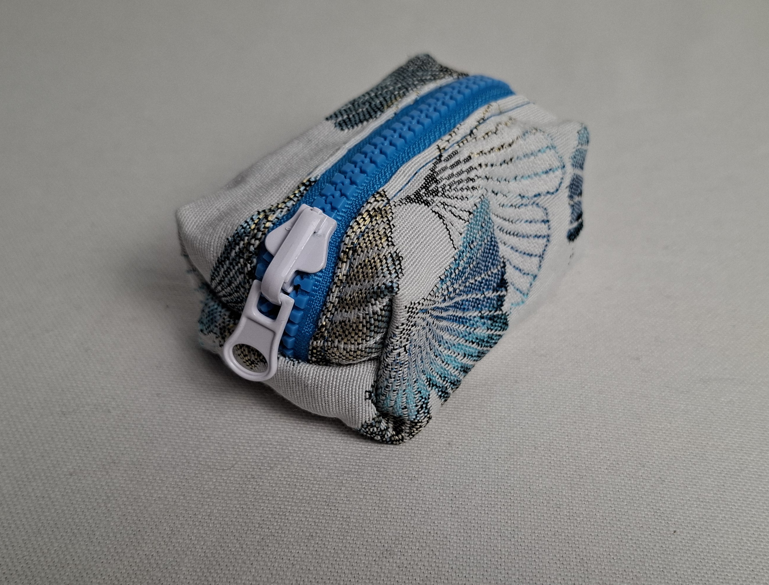 Porte-monnaie "Ginko bleu"