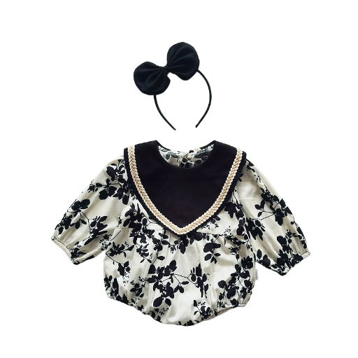 Baby Girl Floral Romper Set