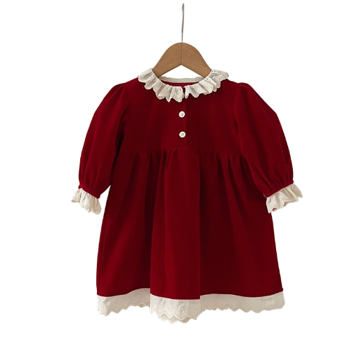 Red Velvet Baby Dress