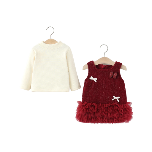 Girls' Two-Piece Dress Set