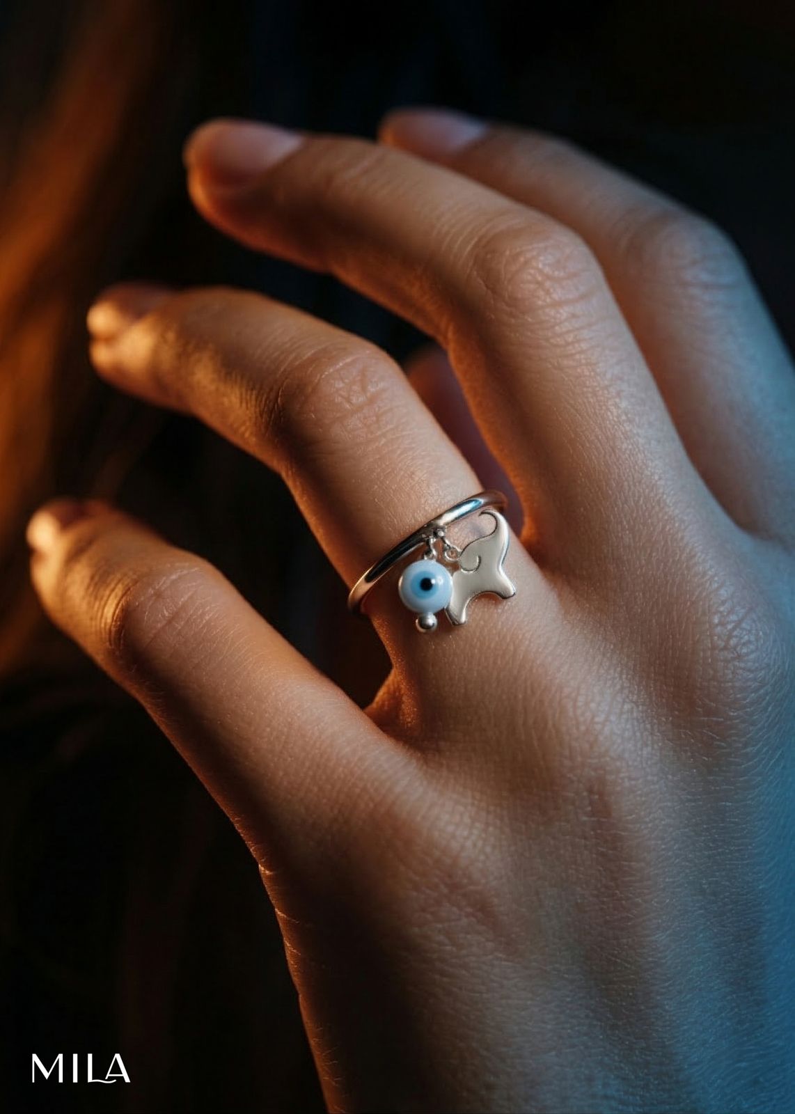 Anillo Plata y Madre Perla Alma MILA 