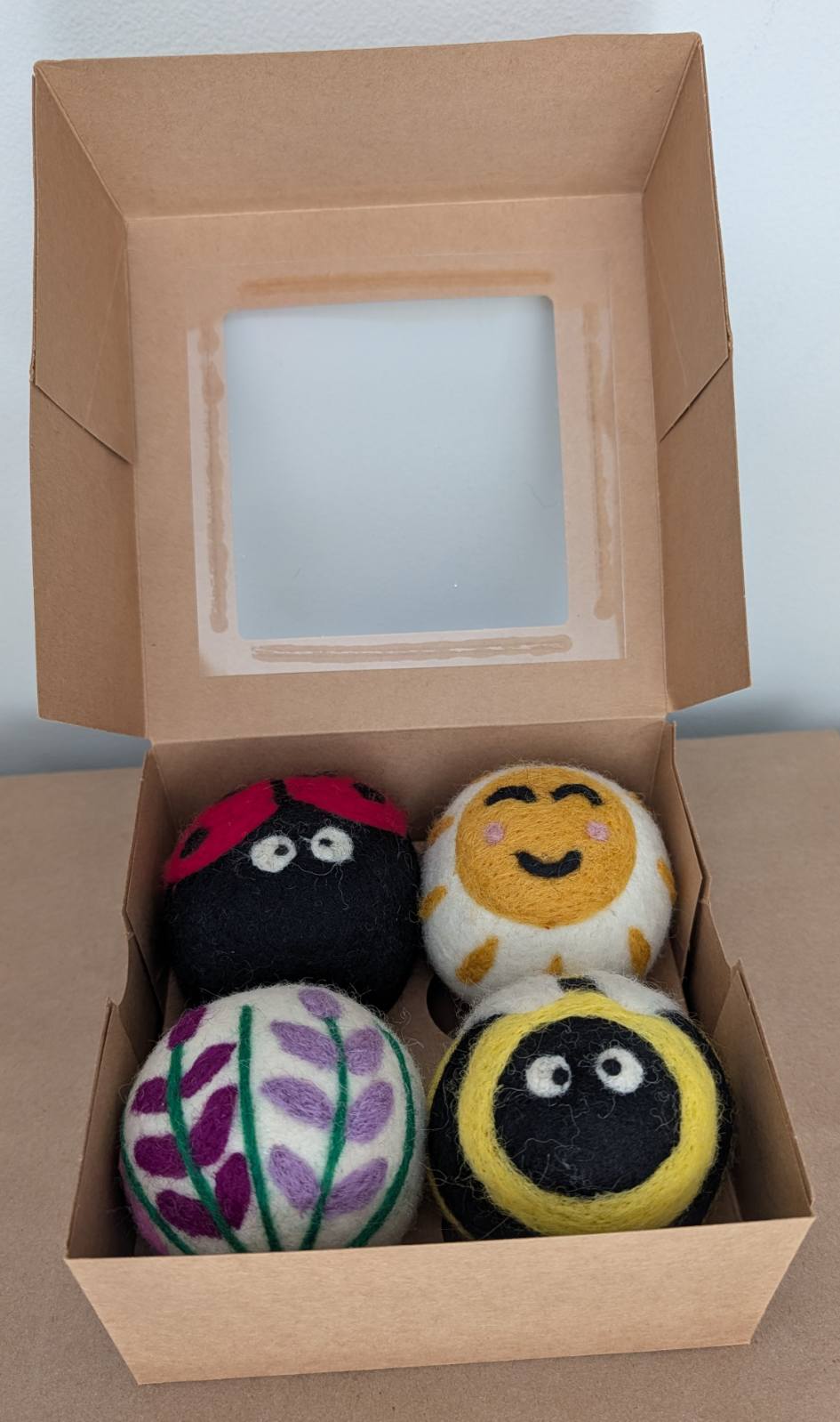 Handmade Wool Dryer Balls (Set of 4) | Natural Dryer Sheet Alternative