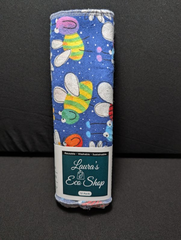 Organic Cotton Paperless Towels – Reusable, High-Absorbency, Zero Waste - Bees