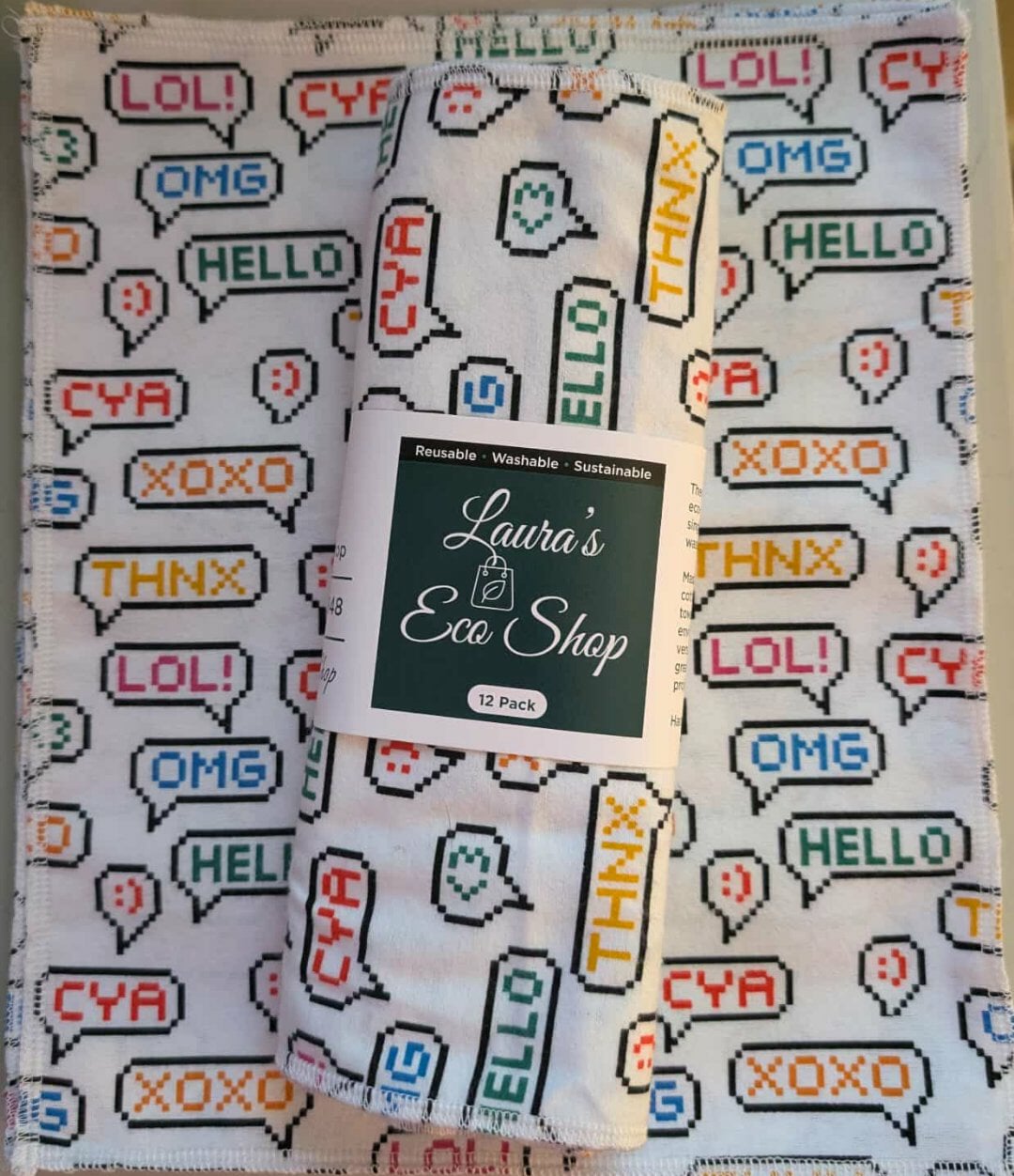 Organic Cotton Paperless Towels – Reusable, High-Absorbency, Zero Waste - Lol