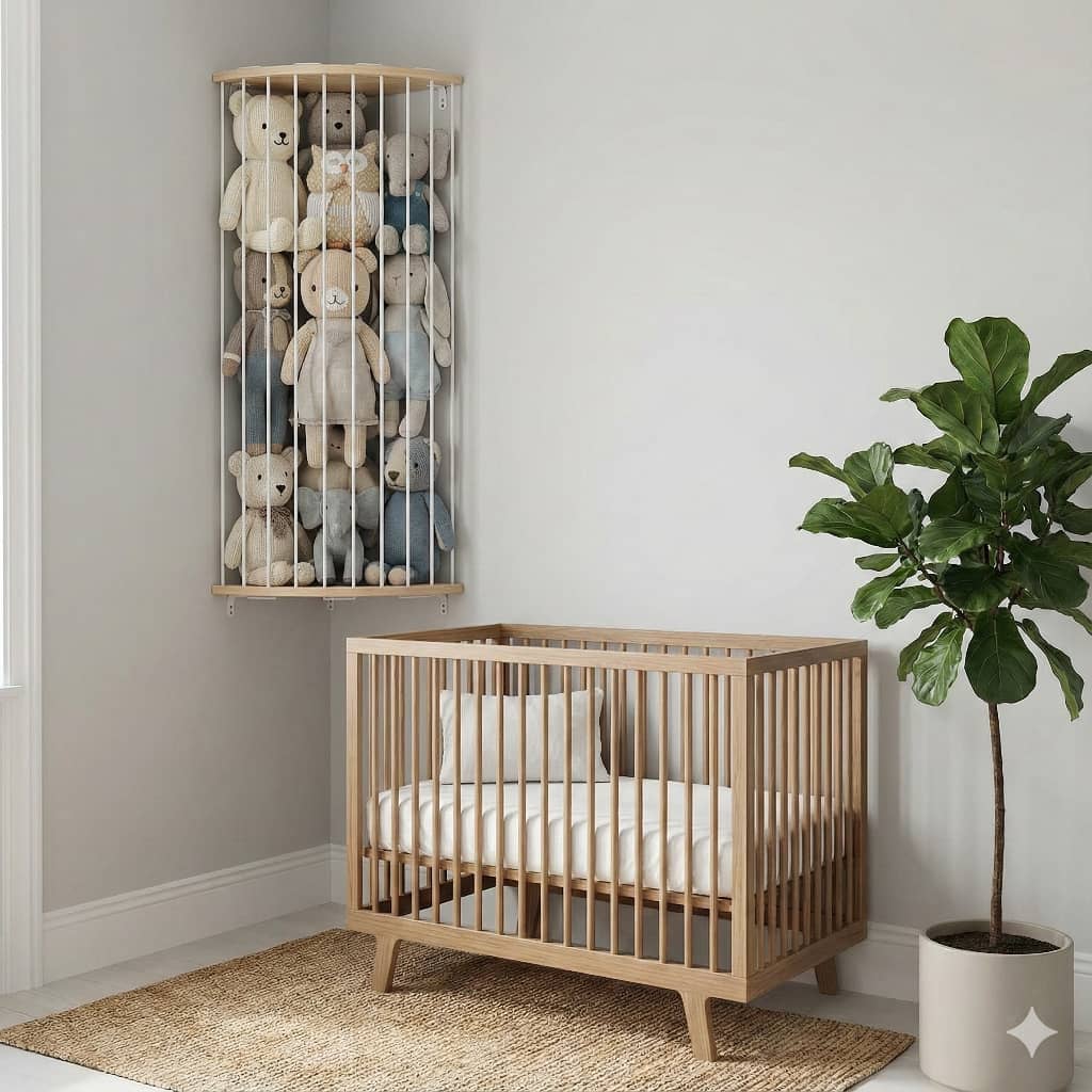 Le Zoo à peluche - Rangement Vertical pour Peluches et Doudous - Organiseur Chambre Enfant