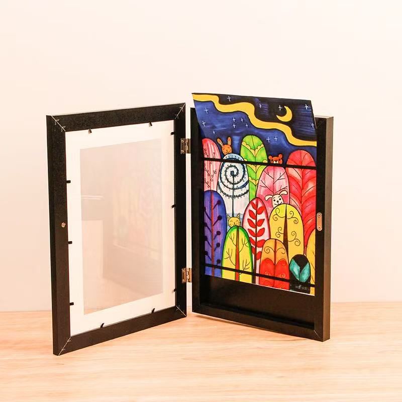 Cadre de Rangement pour Dessins d'Enfant - Présentoir Œuvres Artistiques