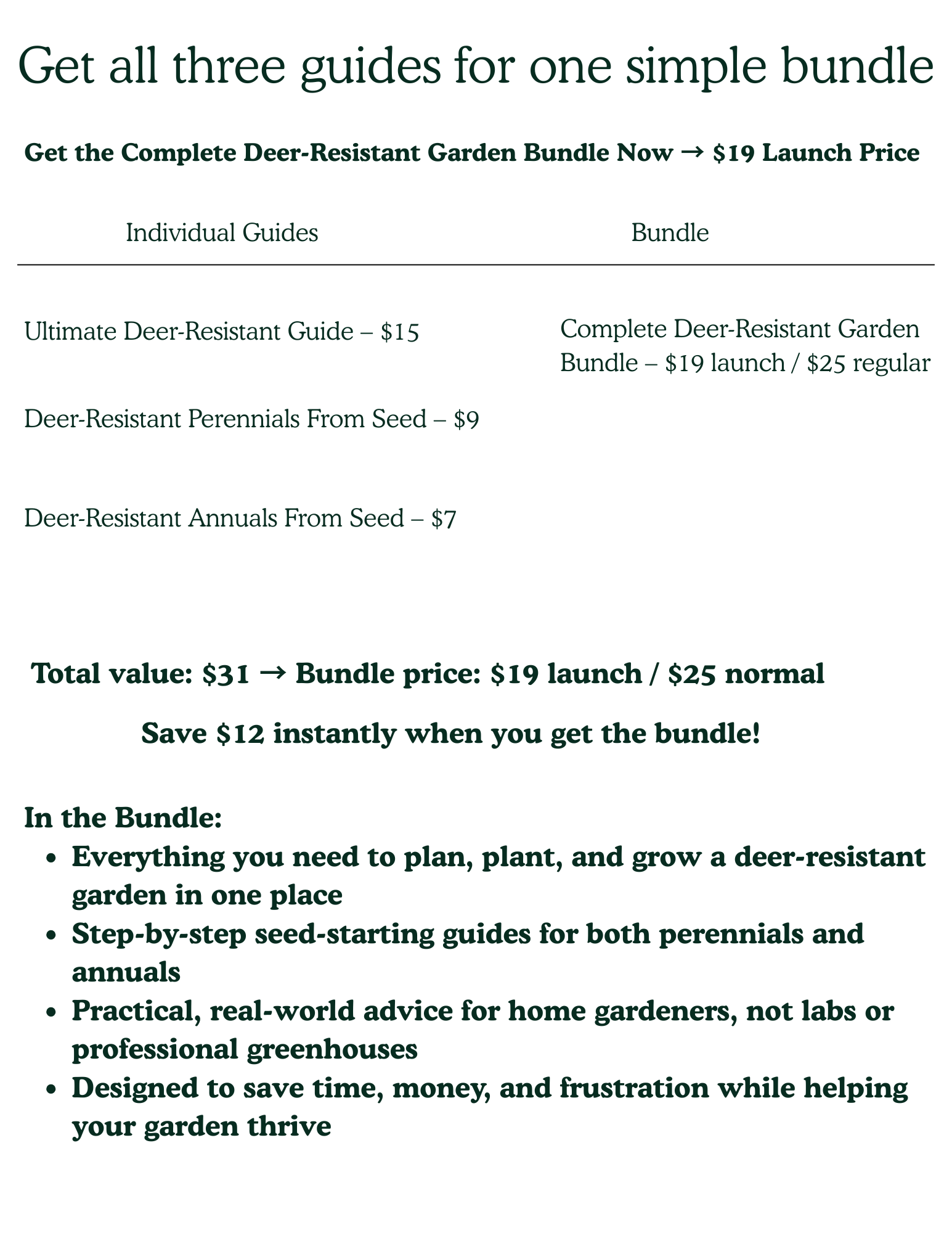The Complete Deer-Resistant Garden Bundle