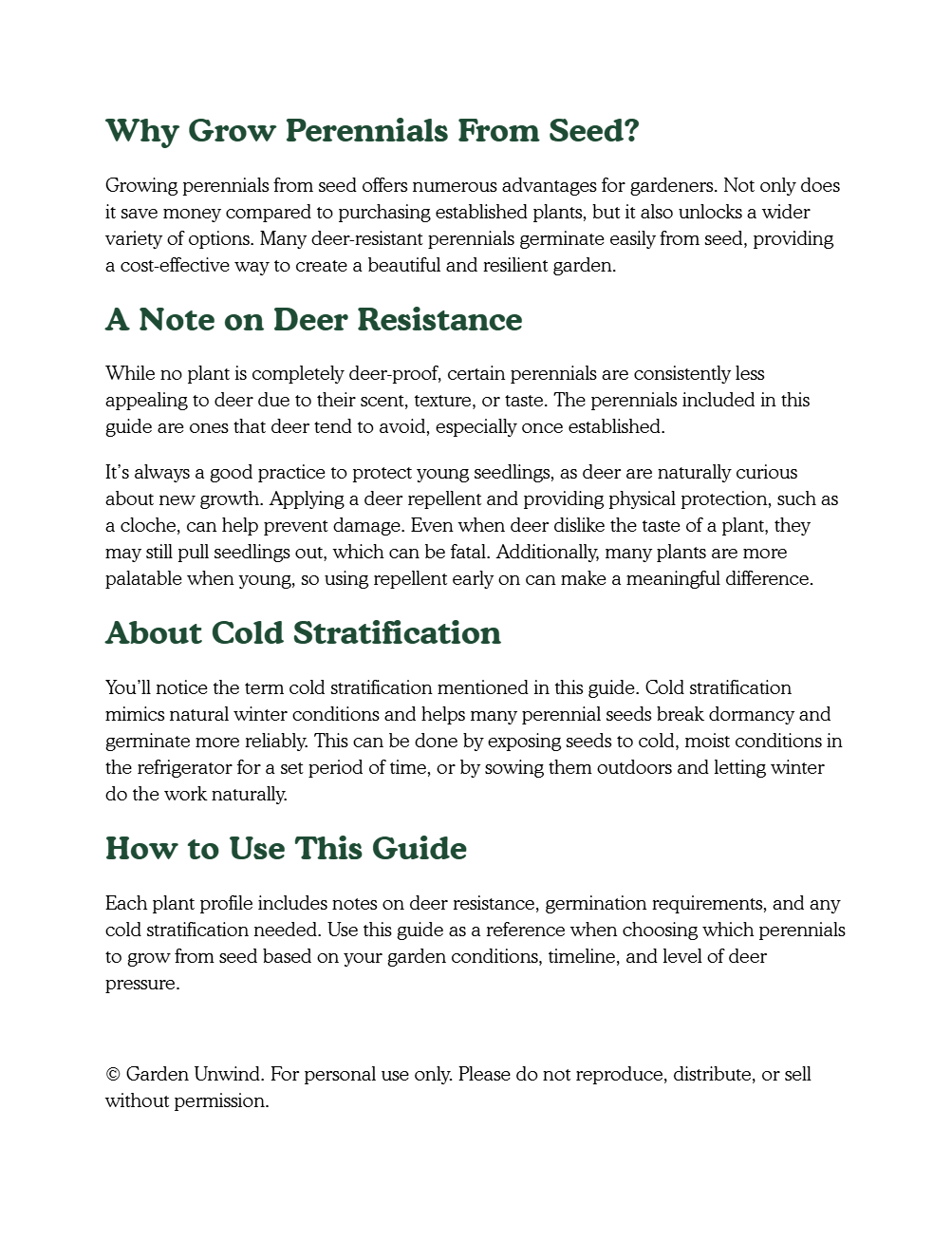 Deer-Resistant Perennials You Can Grow from Seed