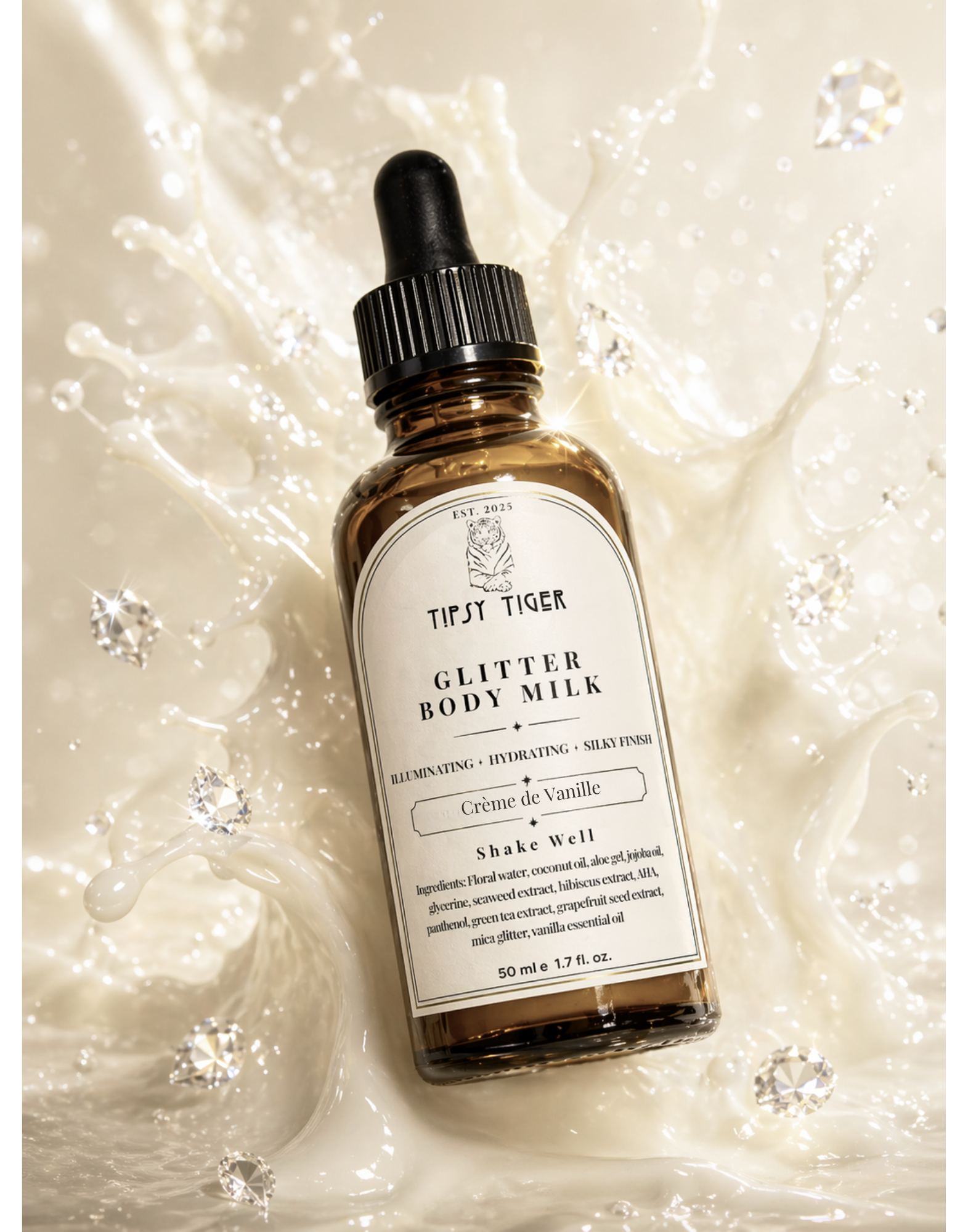 Creme De Vanille Glitter Body Milk