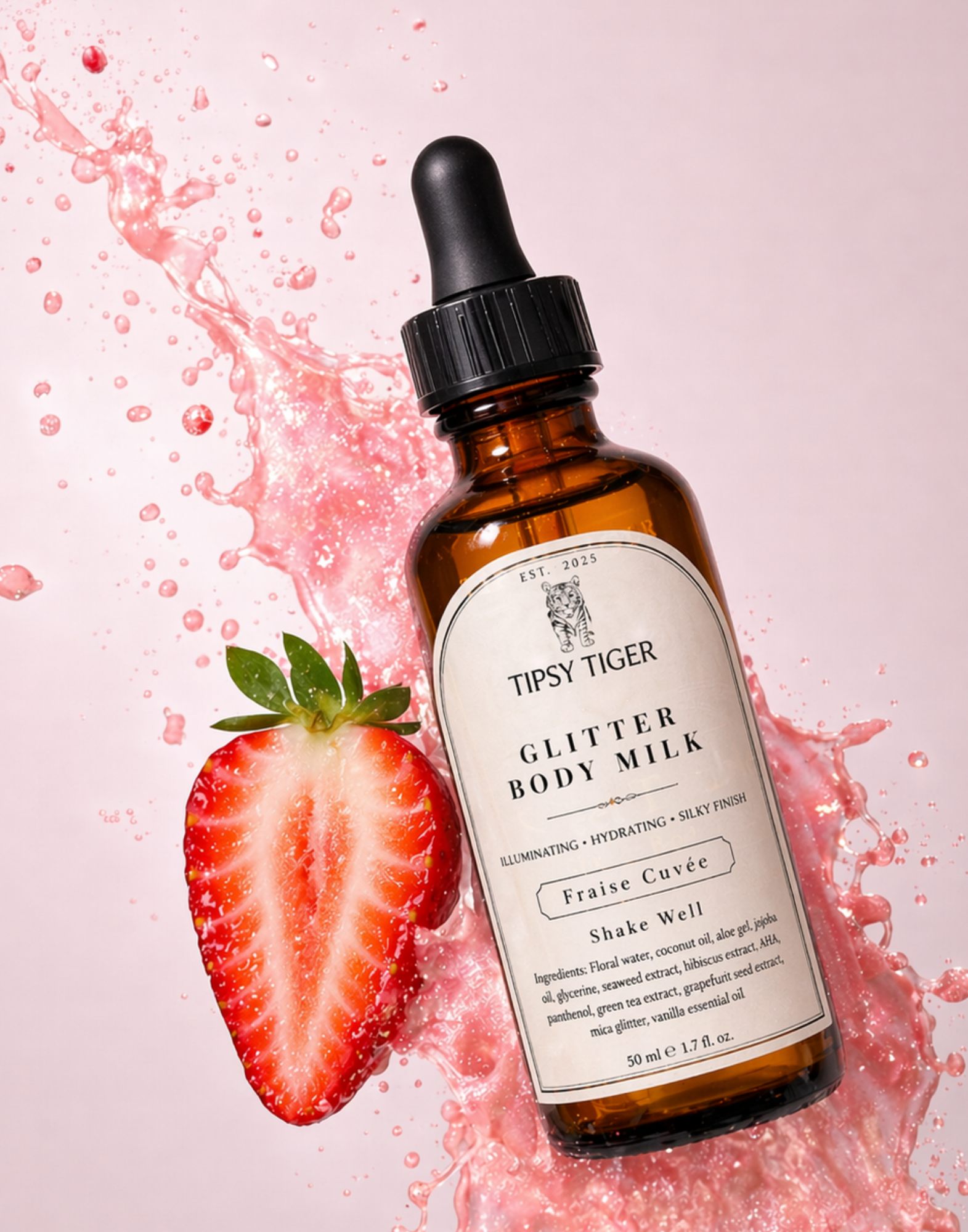 Fraise Cuvee Glitter Body Milk