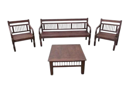 Jogo De Banco Com Mesa De Centro