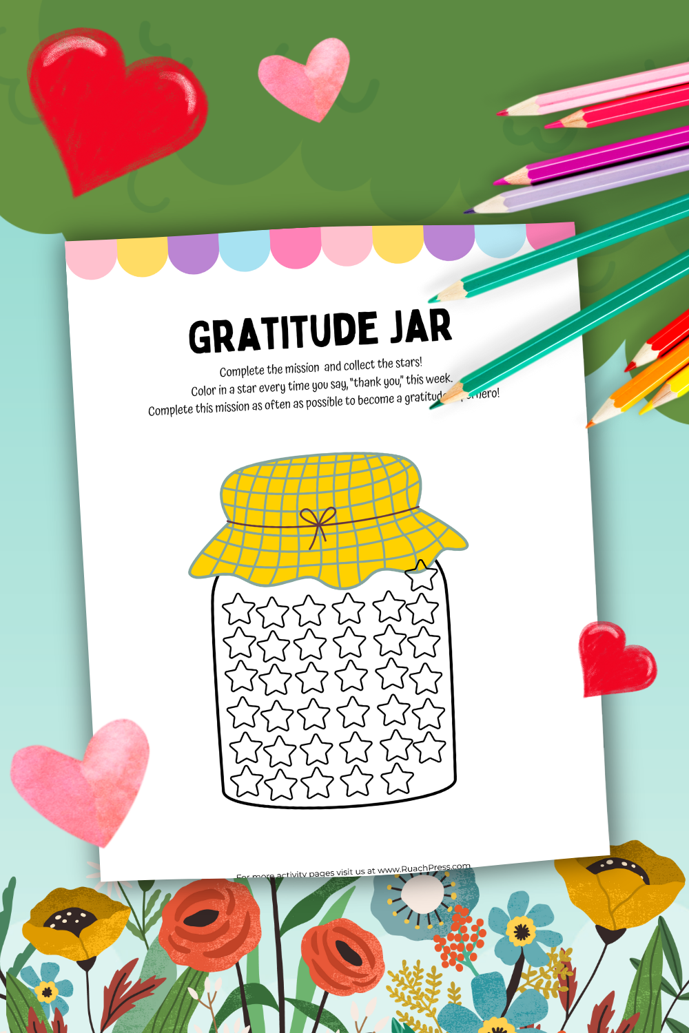 FREE Gratitude Jar Printable - Daily Gratitude Activity