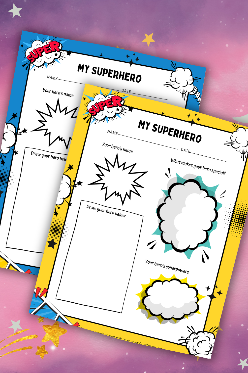 FREE Printable, My Superhero Activity Page