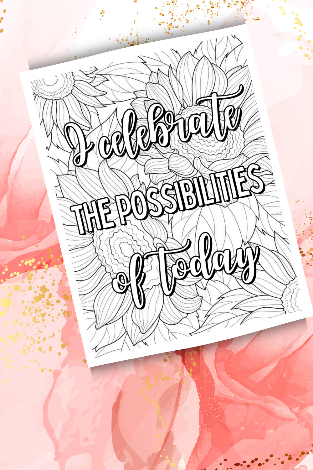 FREE Inspirational Coloring Page