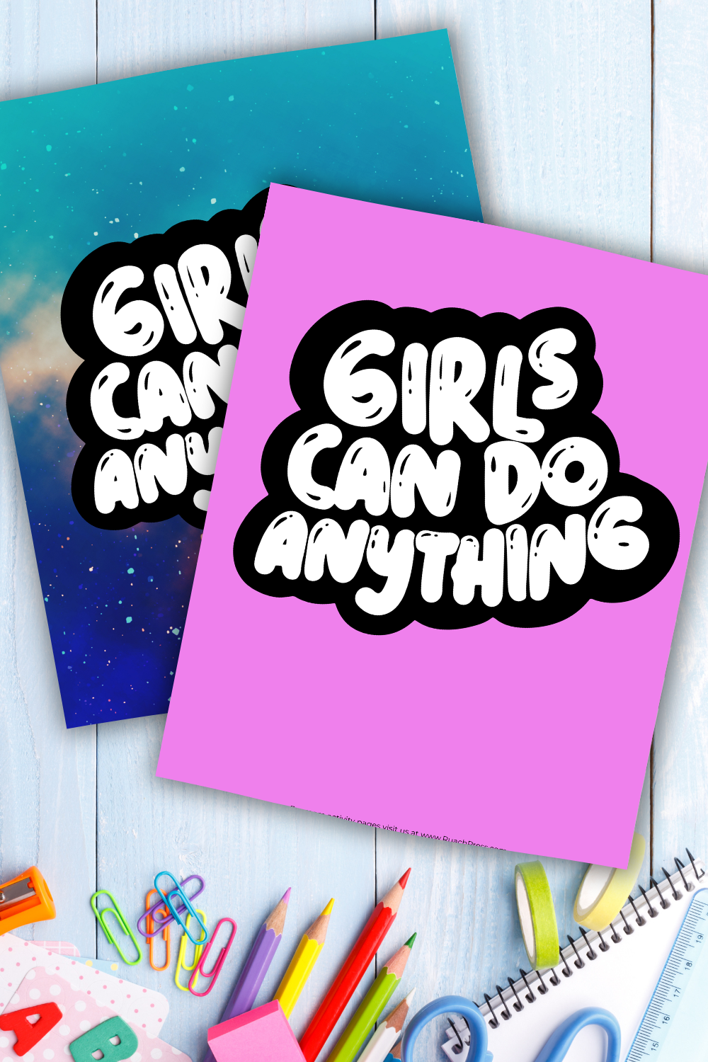 FREE Girls Can Do Anything Activity Page