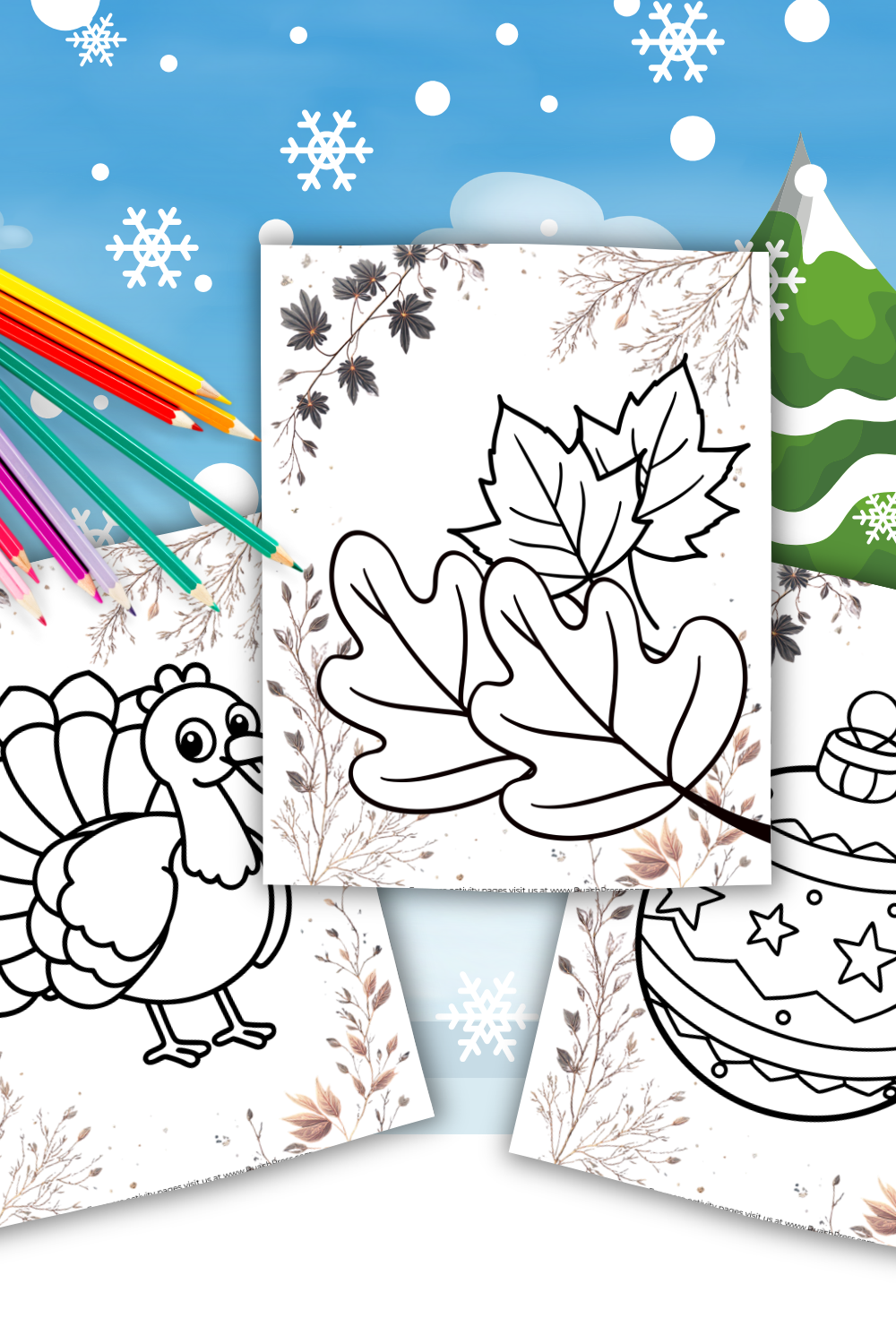 FREE Kids' Holiday Coloring Pages