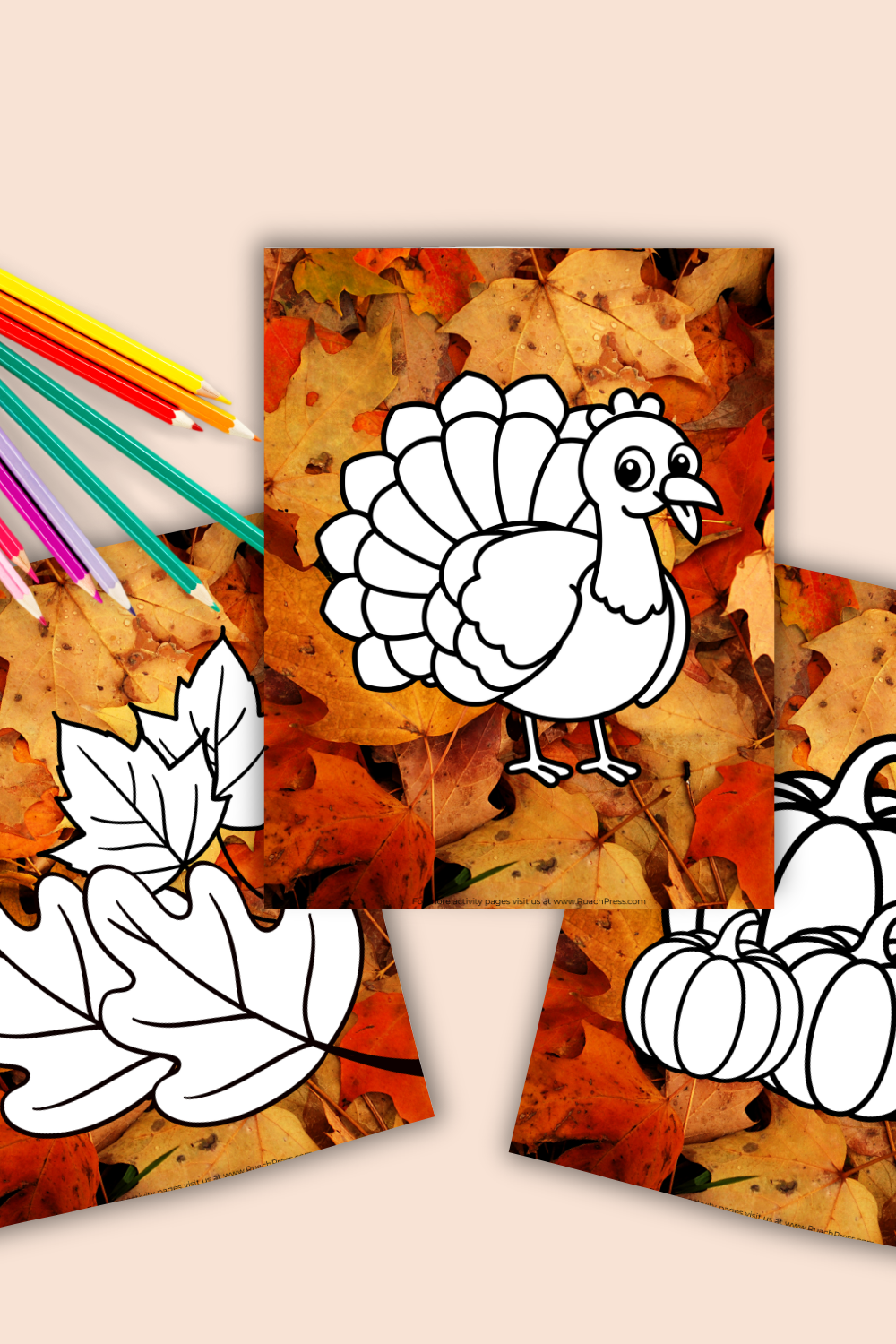 FREE Autumn Coloring Pages Set