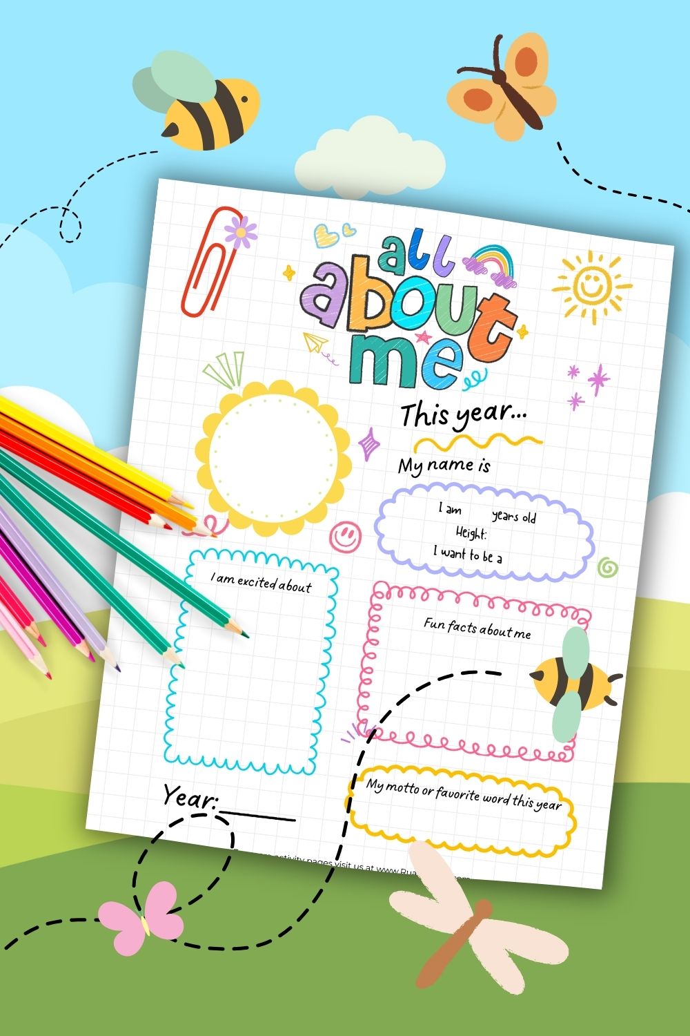 FREE All About Me Worksheet