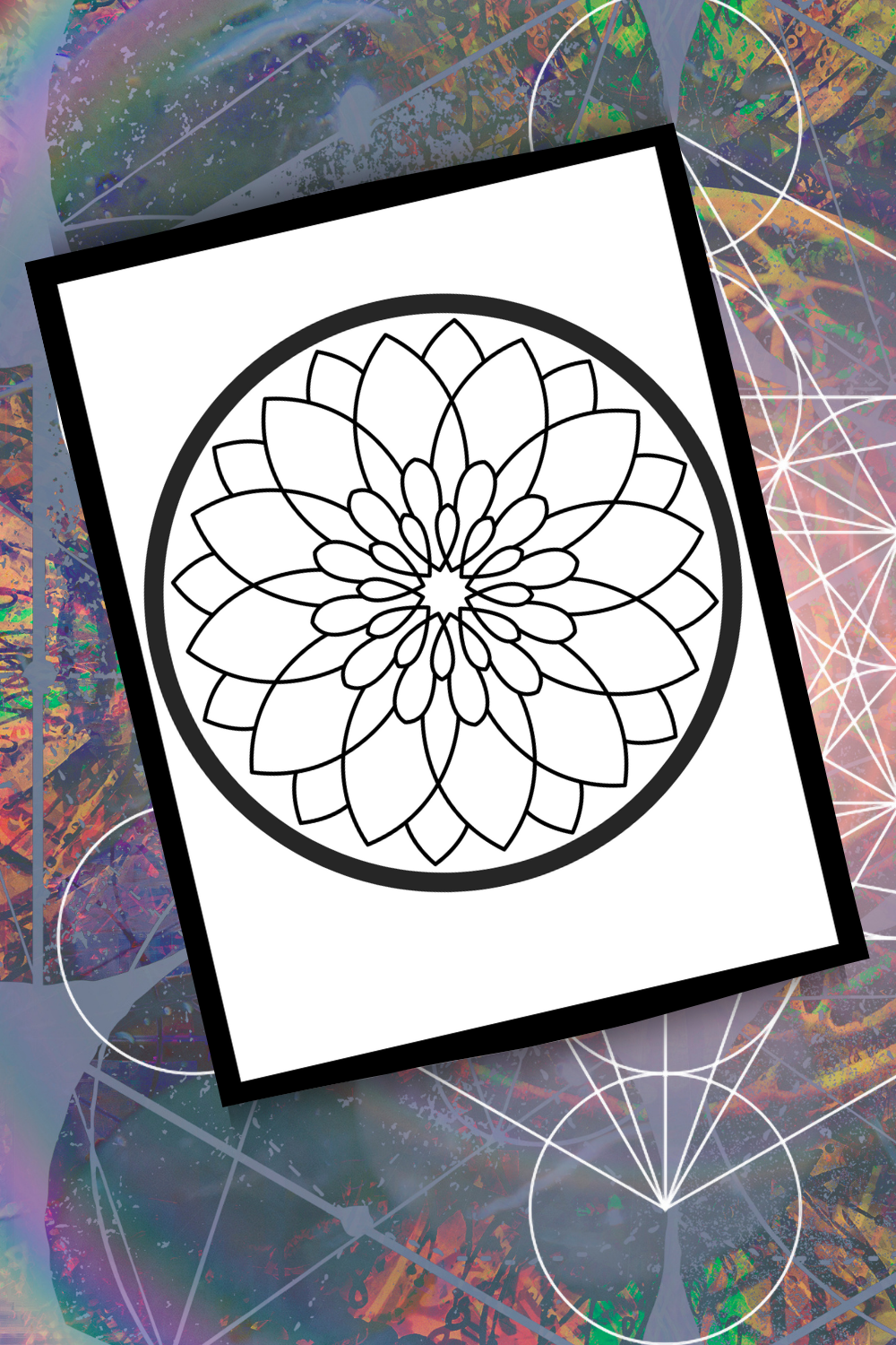FREE Mandala Art Print and Coloring Page