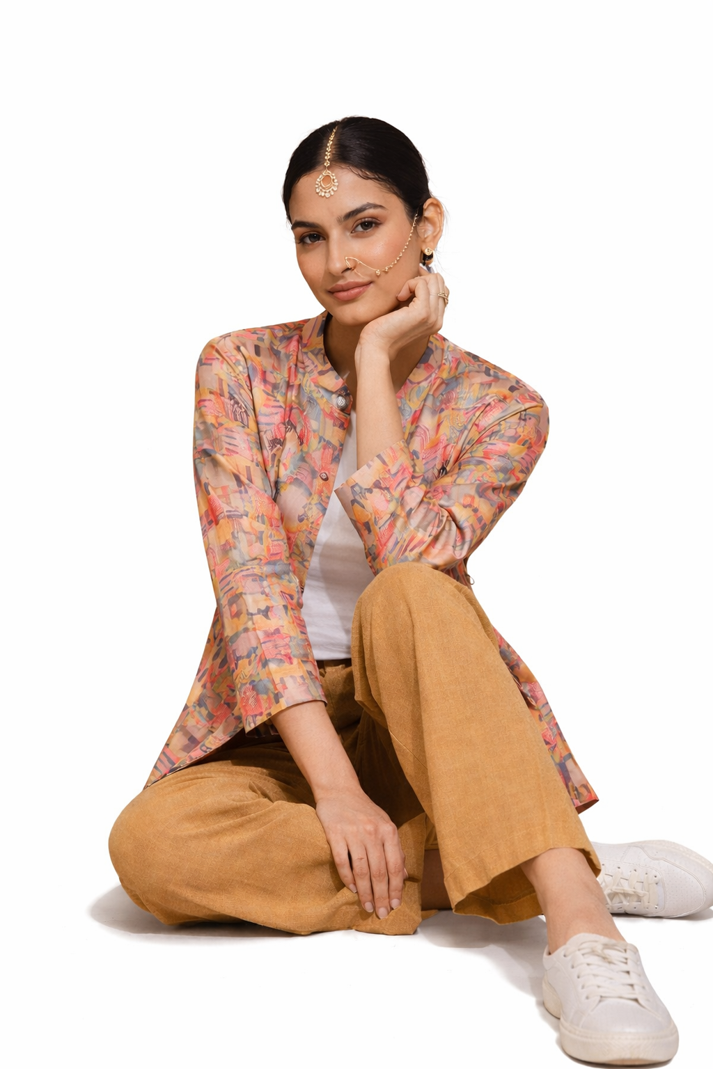 Women's Printed Long Sleeve Jacket