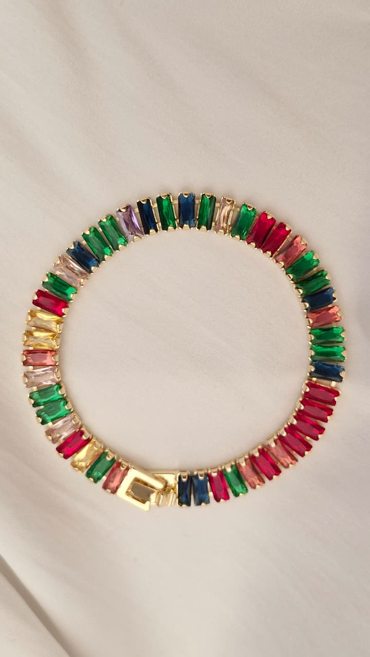Multicolor Tennis Bracelet