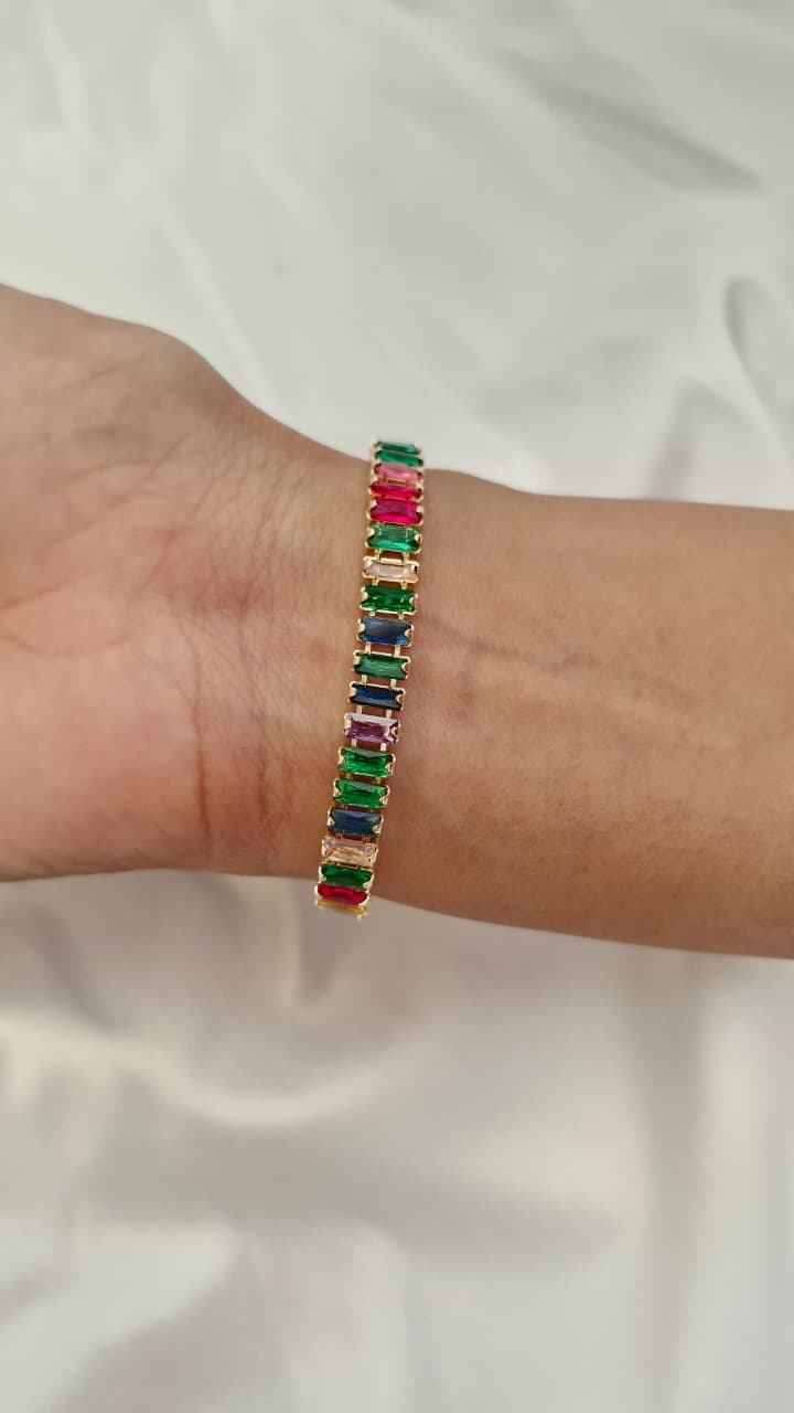 Multicolor Tennis Bracelet