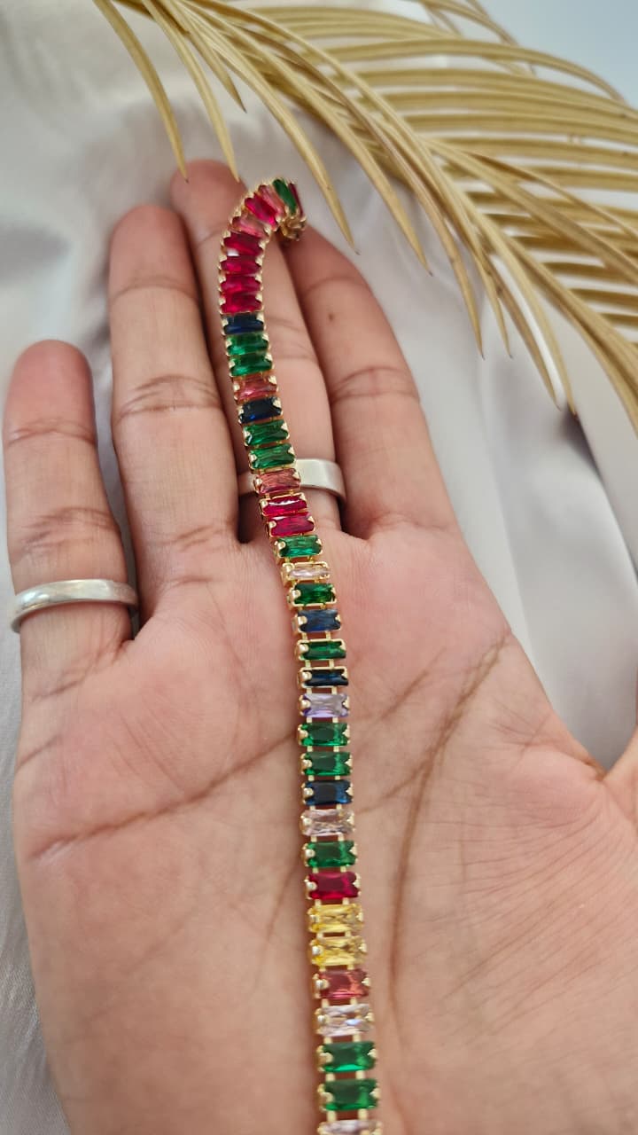 Multicolor Tennis Bracelet