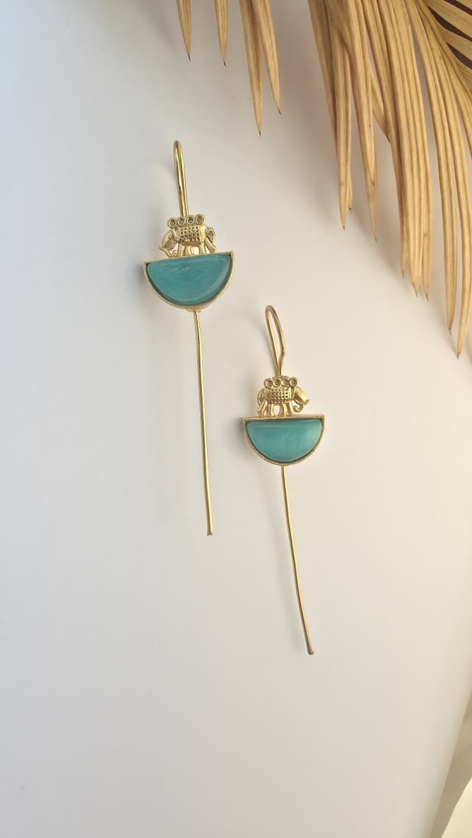 Elegant Turquoise Ear pins