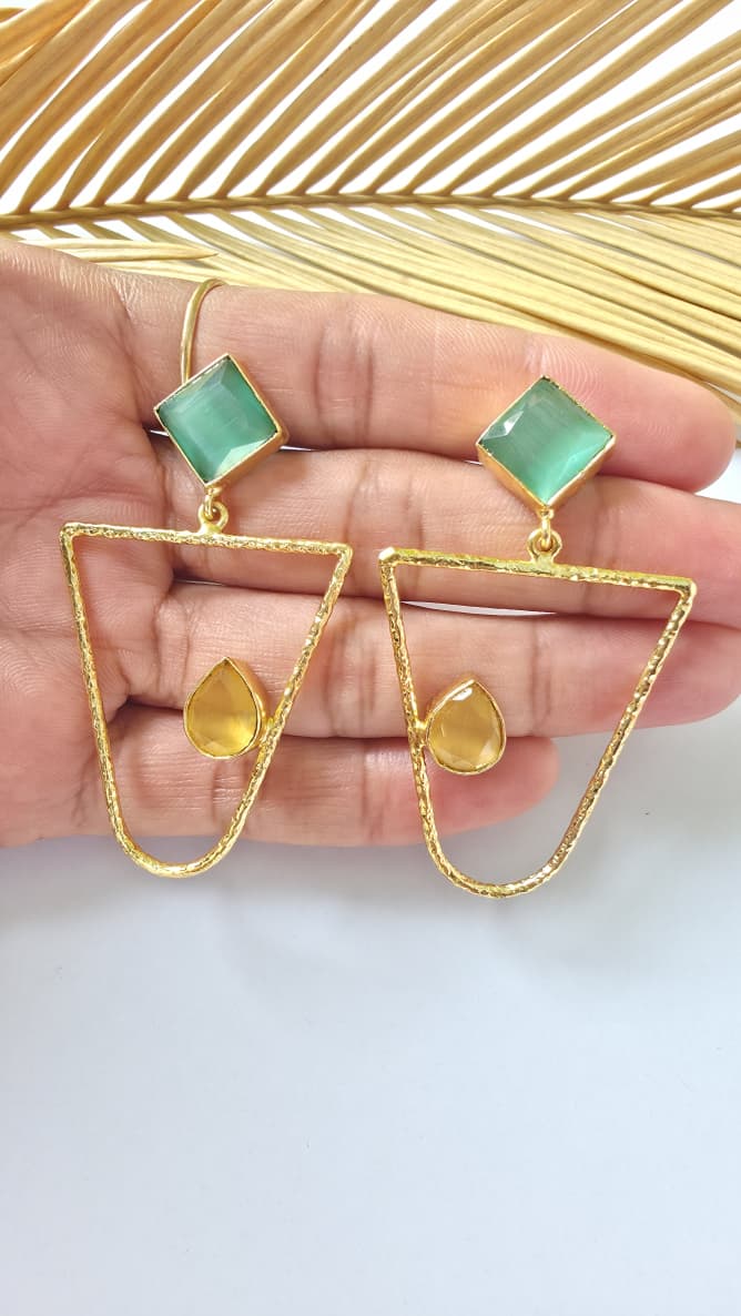 Geometric Drop Earrings