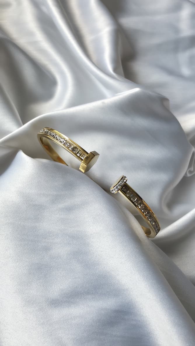 Steel & Stone Bangle